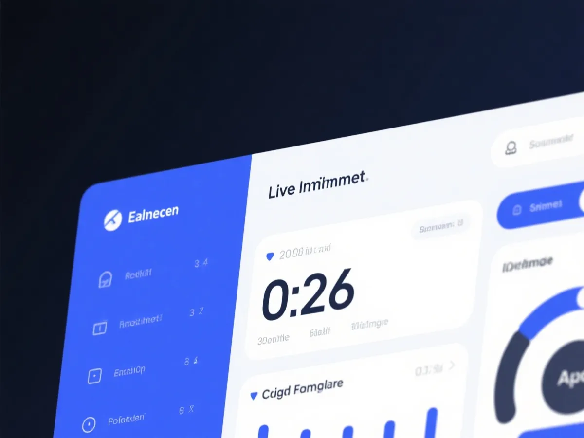 开奖直播入口与倒计时界面示意图