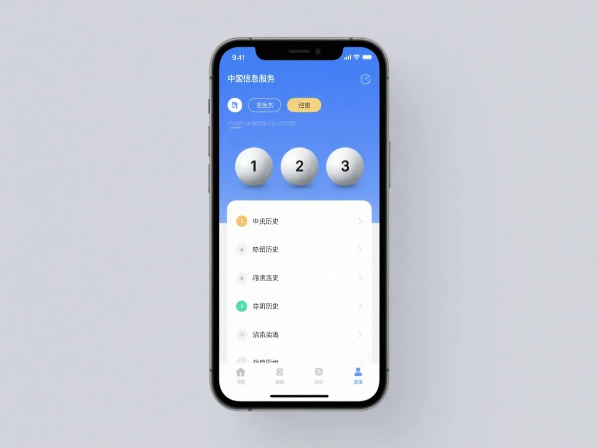 手机端查看开奖结果与历史记录示意图